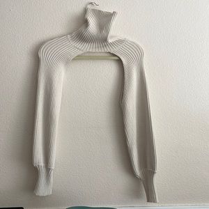 Zara cropped knit arm sweater